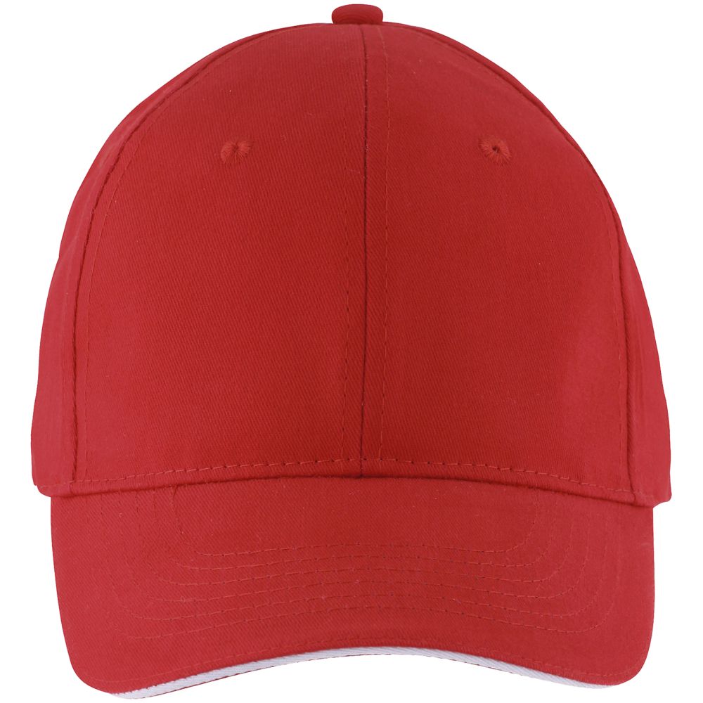 Бейсболка Solar, красная с белым / Миниатюра WWW (1000)