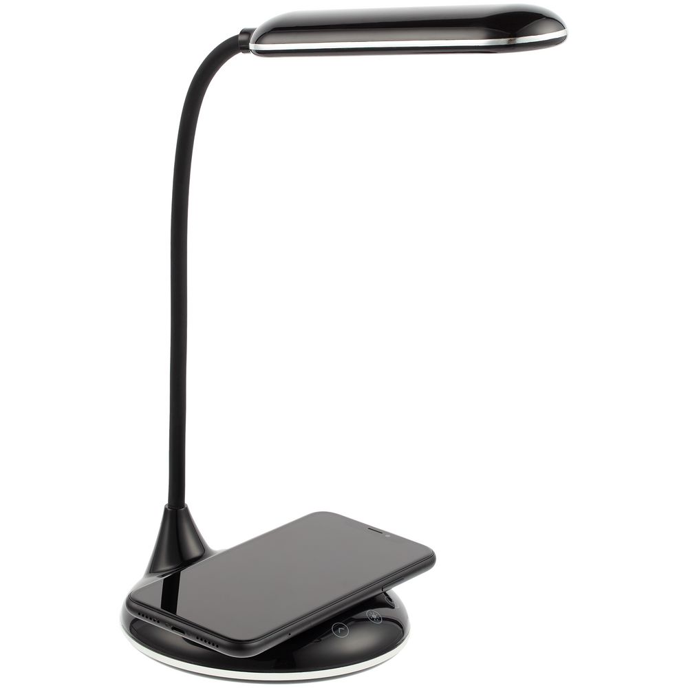 Лампа с беспроводной зарядкой Bright Helper, черная / Миниатюра WWW (1000)