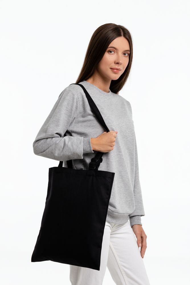 Сумка для покупок с регулируемыми ручками Leta, черная / Миниатюра WWW (1000)