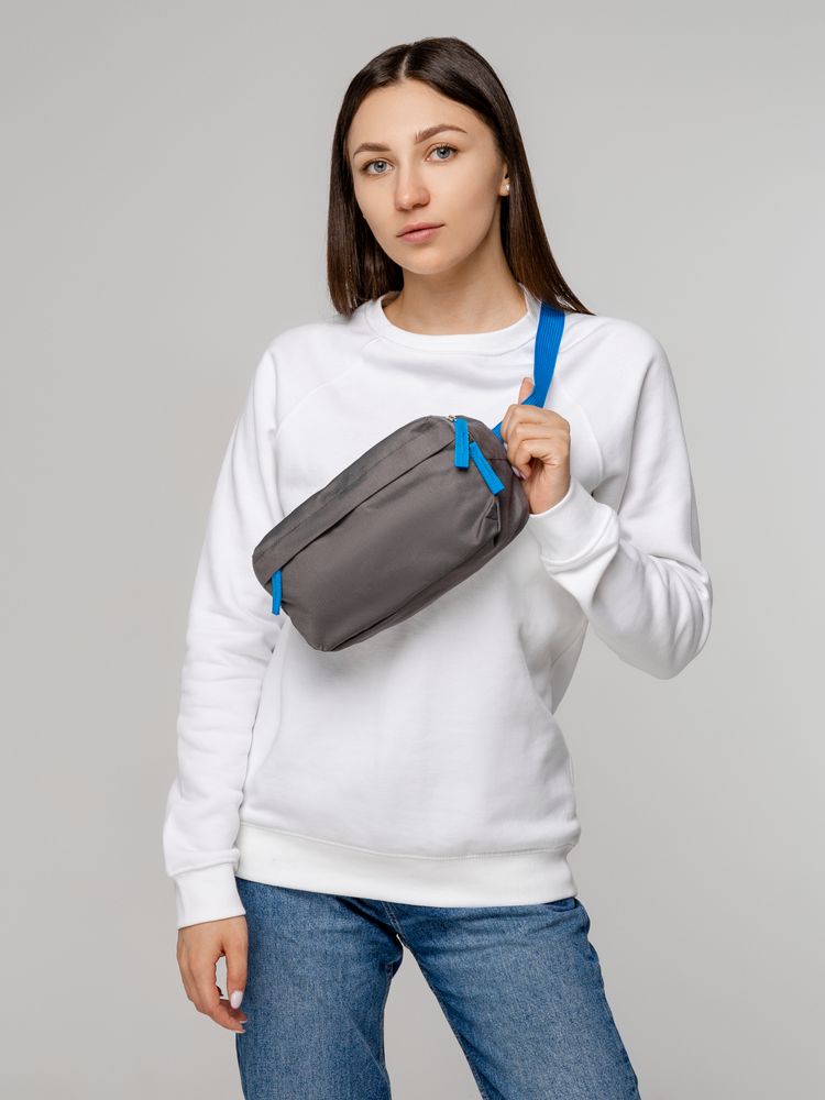 Поясная сумка Sensa, серая с синим / Миниатюра WWW (1000)