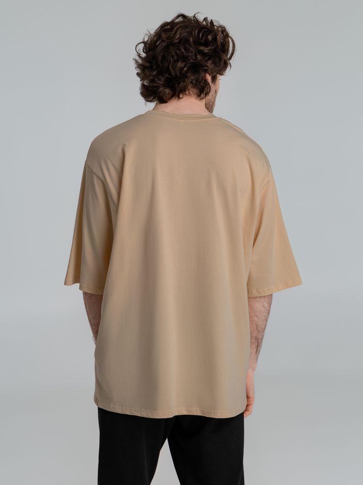Футболка оверсайз Slope, бежевая (песочная) / Миниатюра WWW (1000)