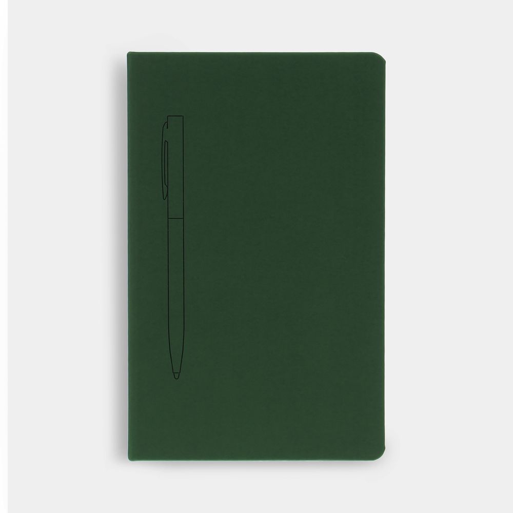 Ежедневник Magnet Shall с ручкой, зеленый / Миниатюра WWW (1000)