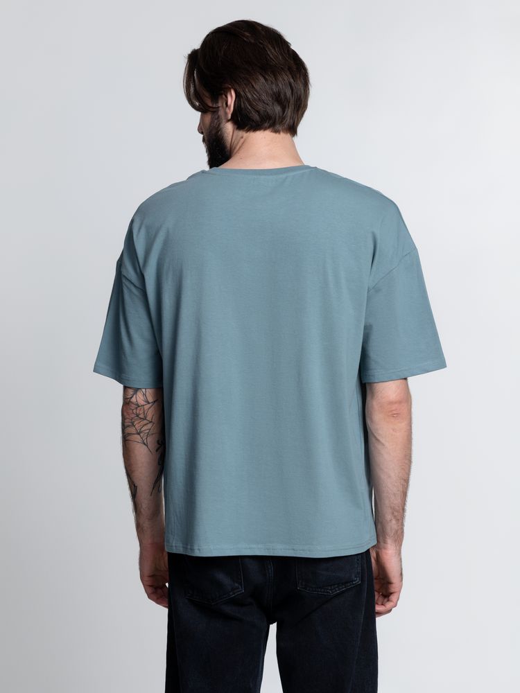 Футболка унисекс оверсайз Crosstown, серо-зеленая / Миниатюра WWW (1000)