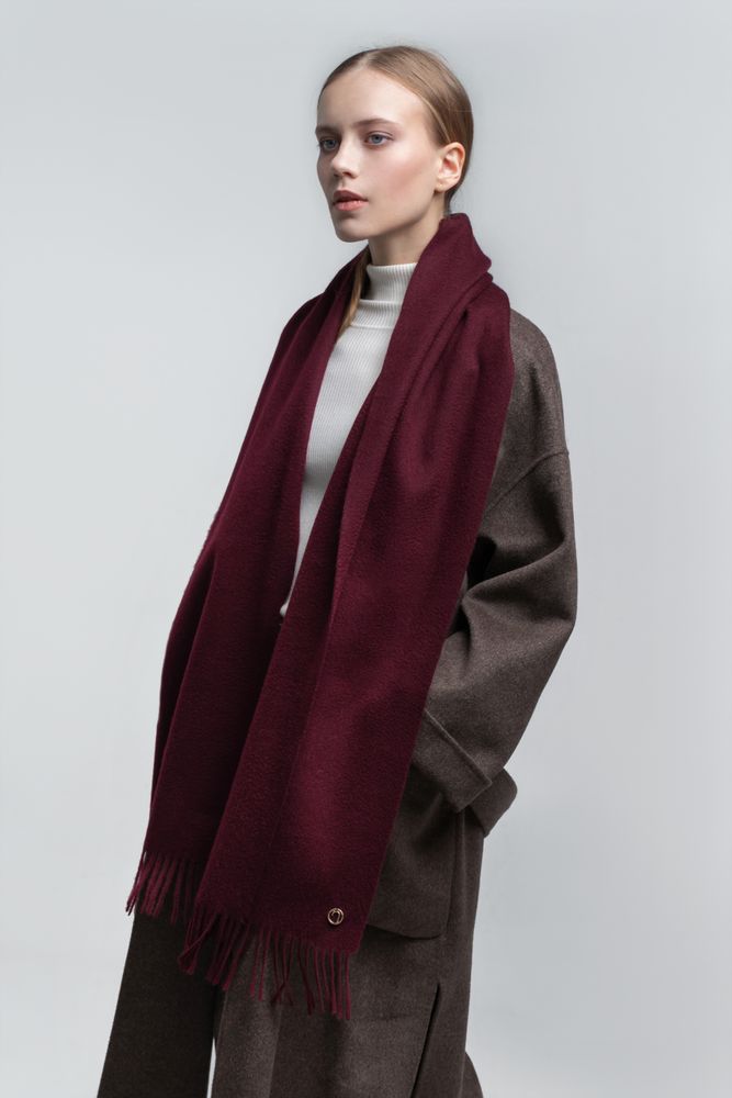 Шарф Graceful, бордовый / Миниатюра WWW (1000)