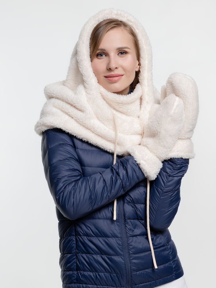 Балаклава-капюшон Flocky, молочно-белая / Миниатюра WWW (1000)