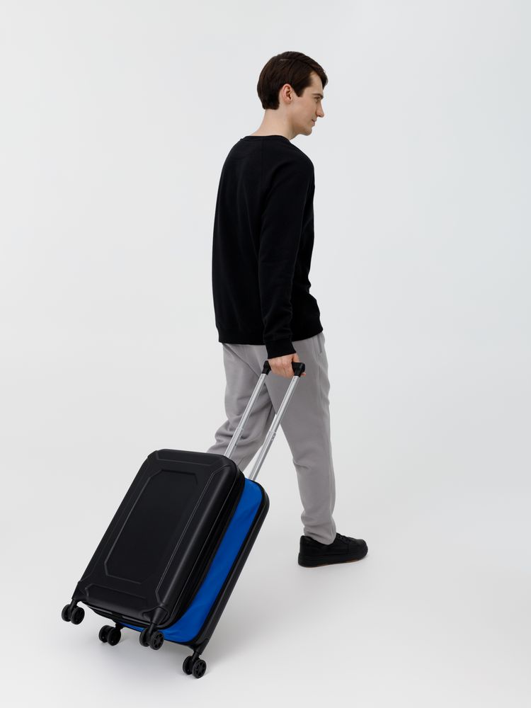 Чемодан Platta, черный с синим / Миниатюра WWW (1000)