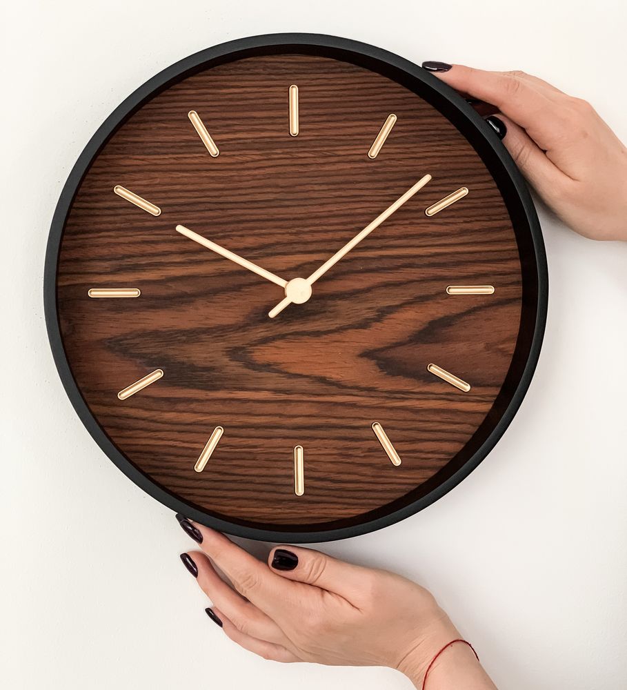 Часы настенные Echo, палисандр / Миниатюра WWW (1000)