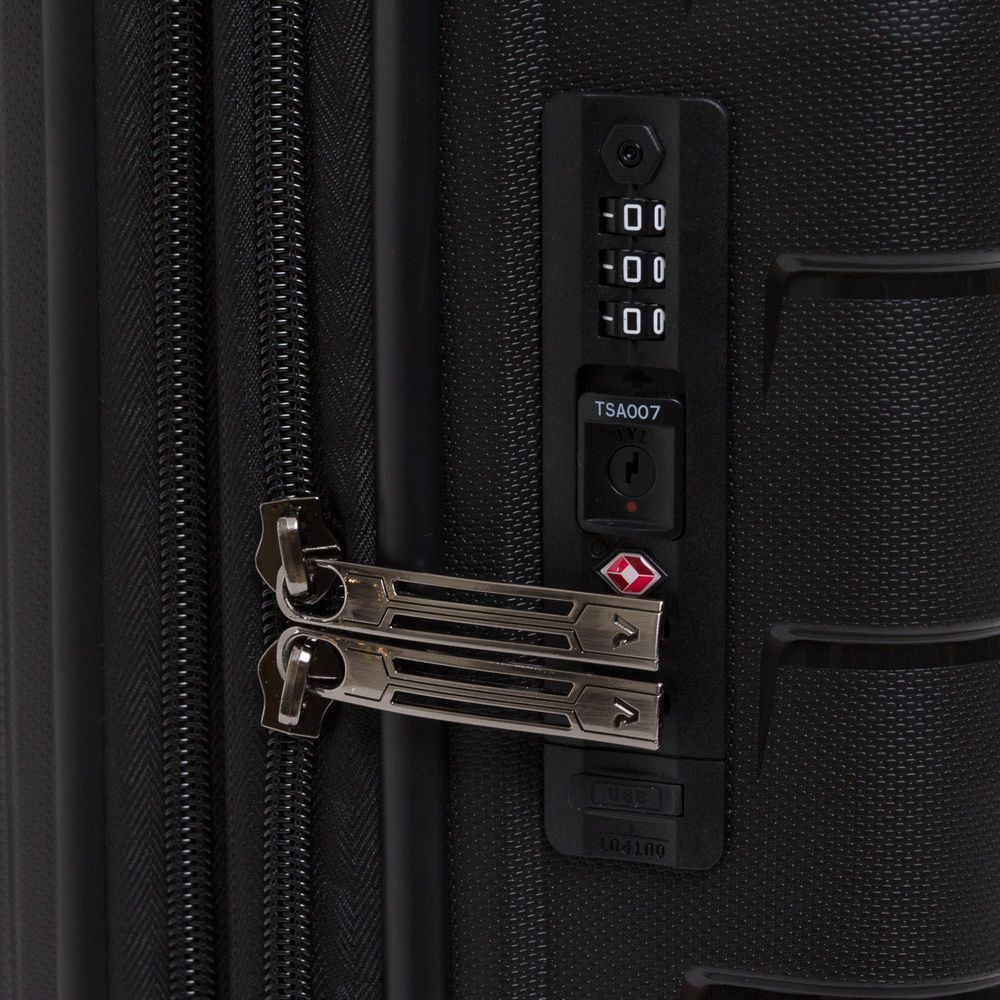 Чемодан Skyline S, черный / Миниатюра WWW (1000)