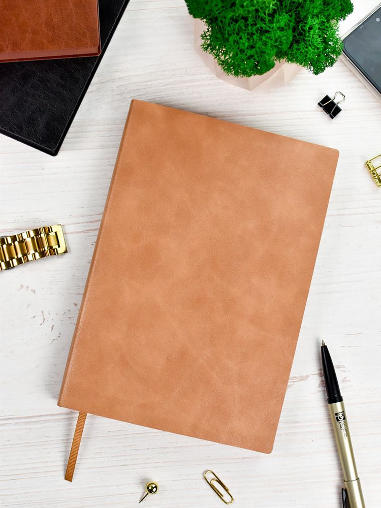 Ежедневник Martos, недатированный, коричневый / Миниатюра WWW (1000)