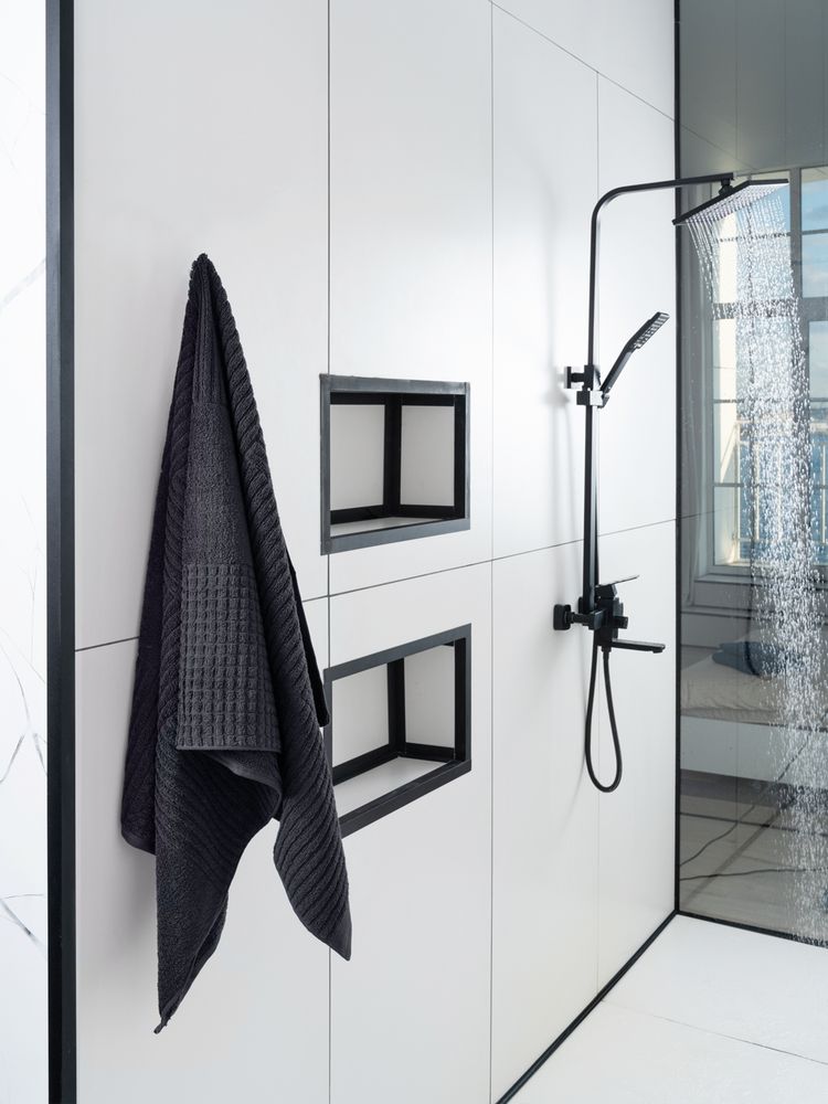 Полотенце Farbe, большое, темно-серое / Миниатюра WWW (1000)