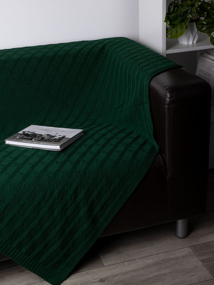 Плед Trenza, зеленый / Миниатюра WWW (1000)