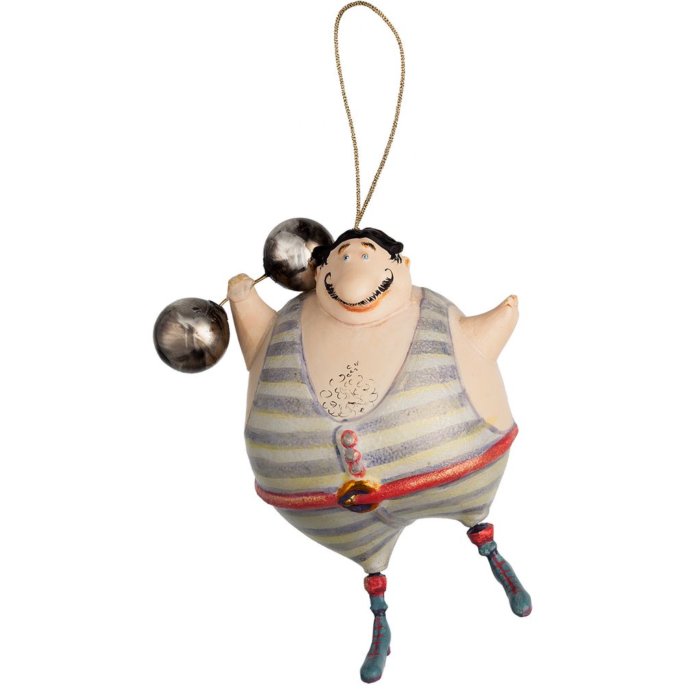Набор из 3 елочных игрушек Circus Collection: фокусник, силач и лев / Миниатюра WWW (1000)