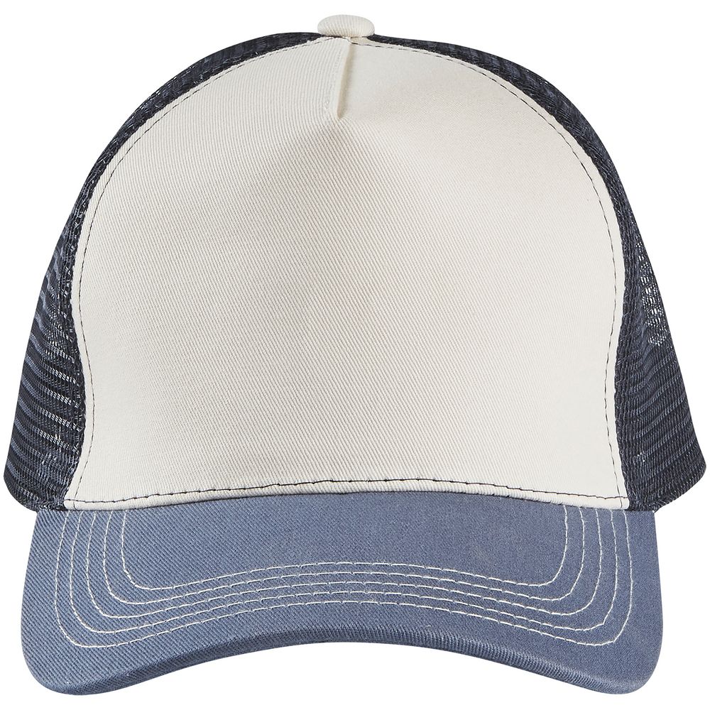 Бейсболка Blink, молочно-белая с синим (деним) / Миниатюра WWW (1000)