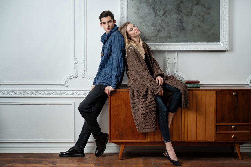 Свитер мужской Warmheart, синий меланж / Миниатюра WWW (1000)