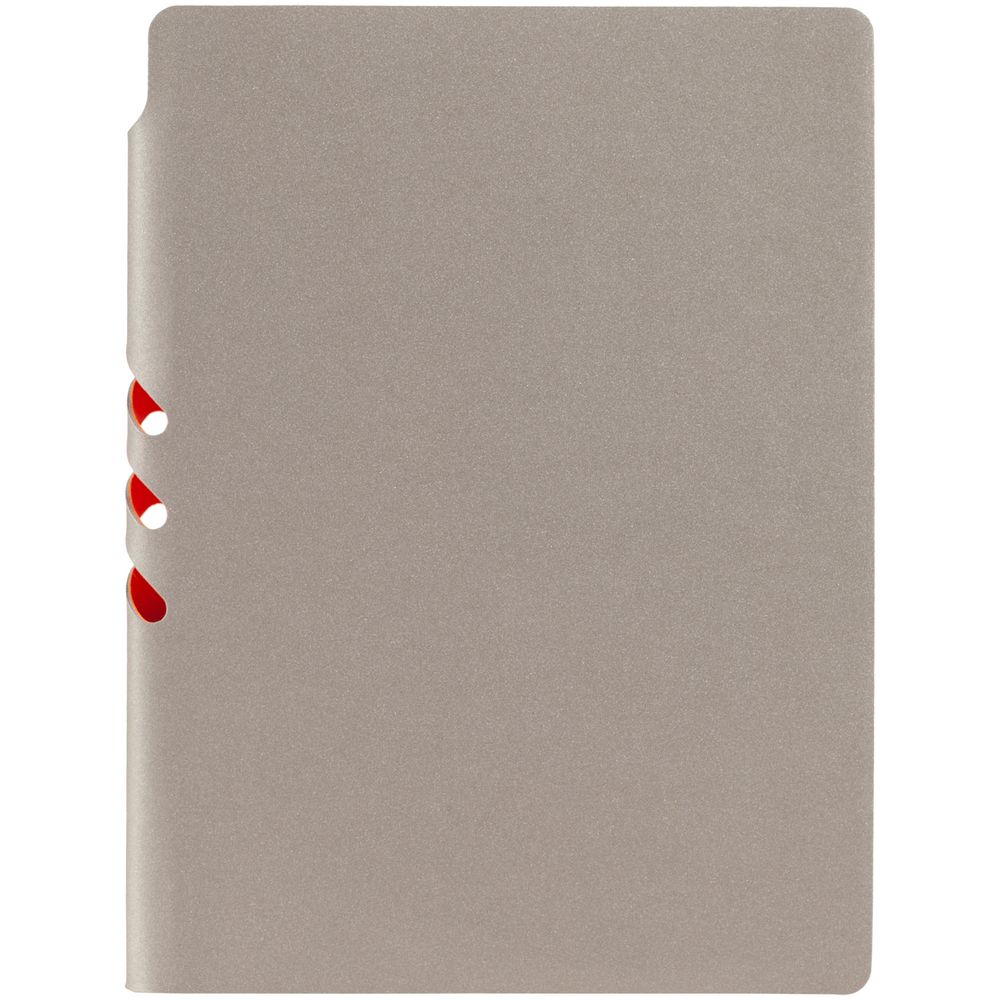 Ежедневник Flexpen, недатированный, серебристо-оранжевый / Миниатюра WWW (1000)