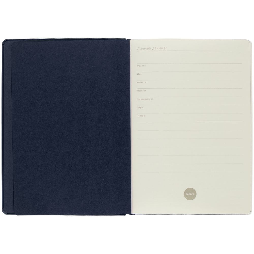 Ежедневник Grid, недатированный, синий / Миниатюра WWW (1000)