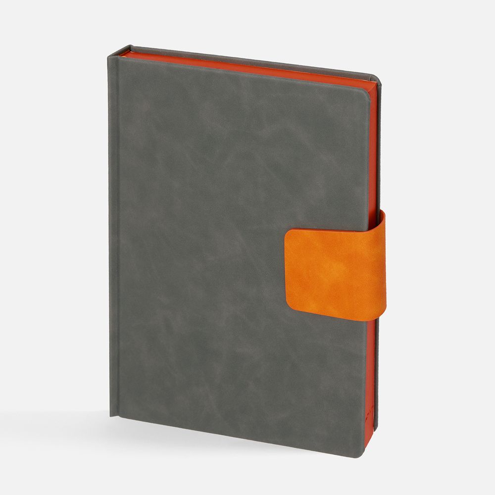 Ежедневник Grande Strap на заказ, датированный, серый / Миниатюра WWW (1000)