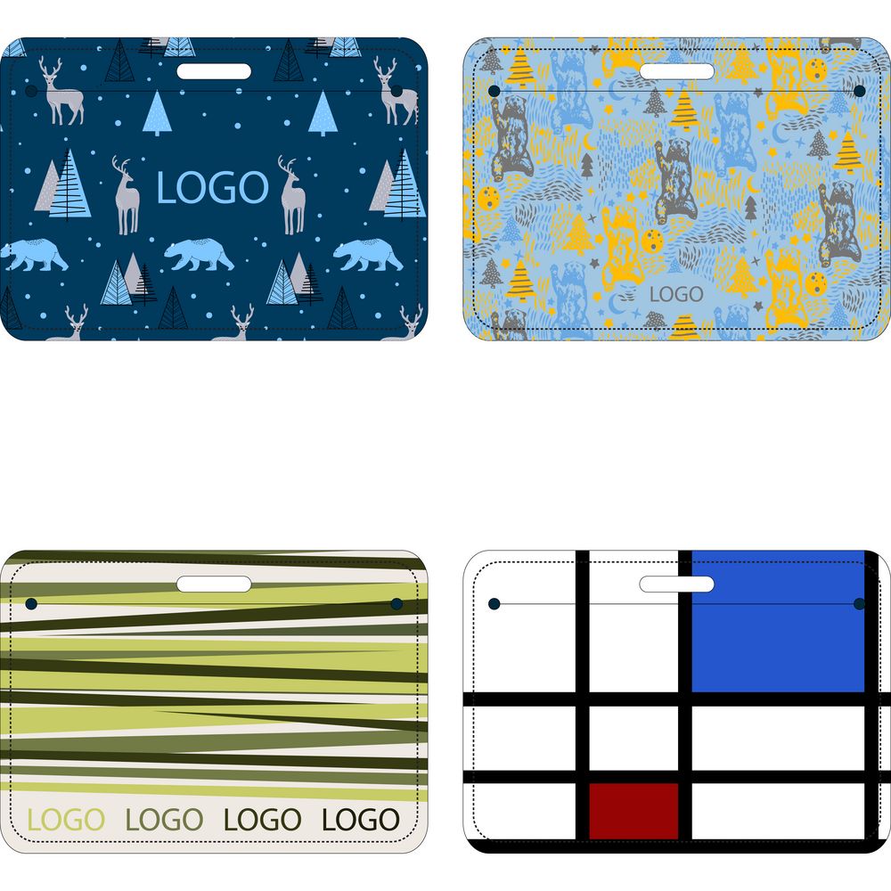 Карман для бейджа Saff Plus на заказ, горизонтальный / Миниатюра WWW (1000)