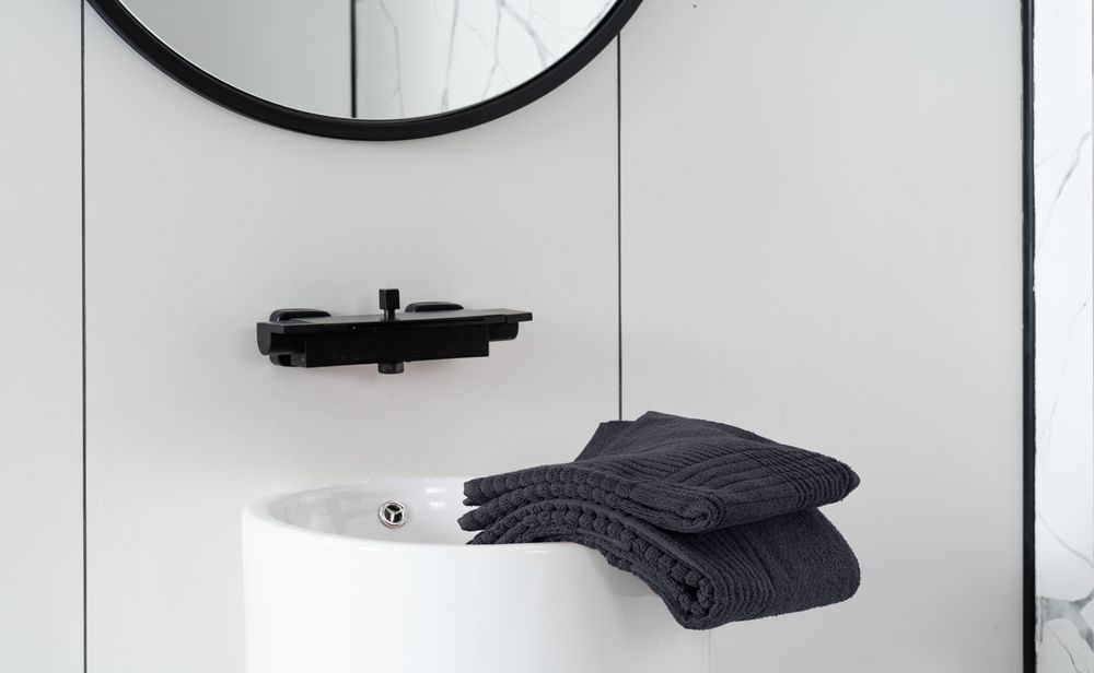 Полотенце Farbe, большое, темно-серое / Миниатюра WWW (1000)