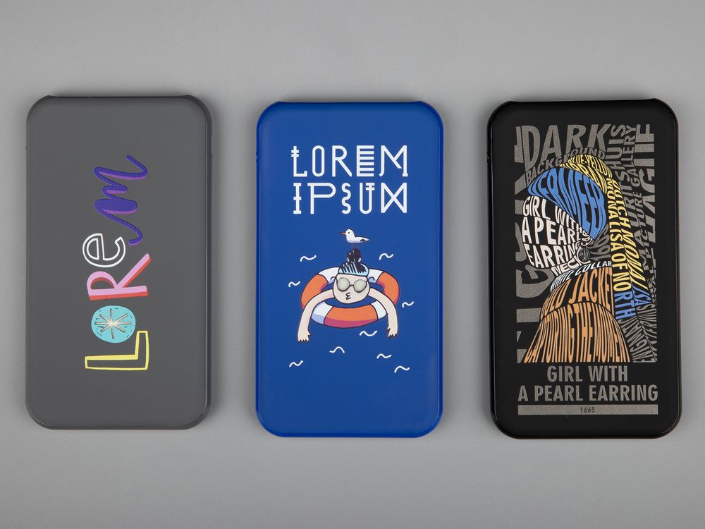 Аккумулятор Uniscend Starry с подсветкой, 5000 мАч, синий / Миниатюра WWW (1000)