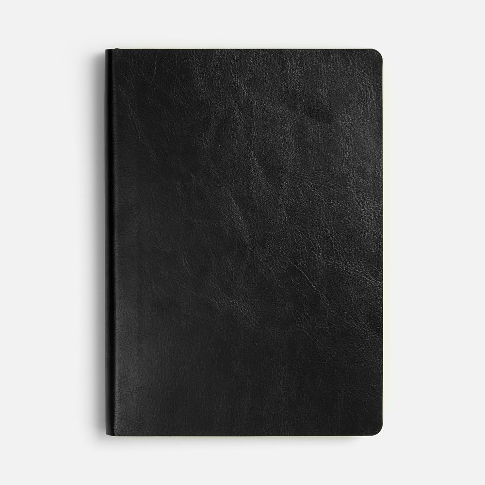 Ежедневник Doppio, недатированный, черный с желтым / Миниатюра WWW (1000)