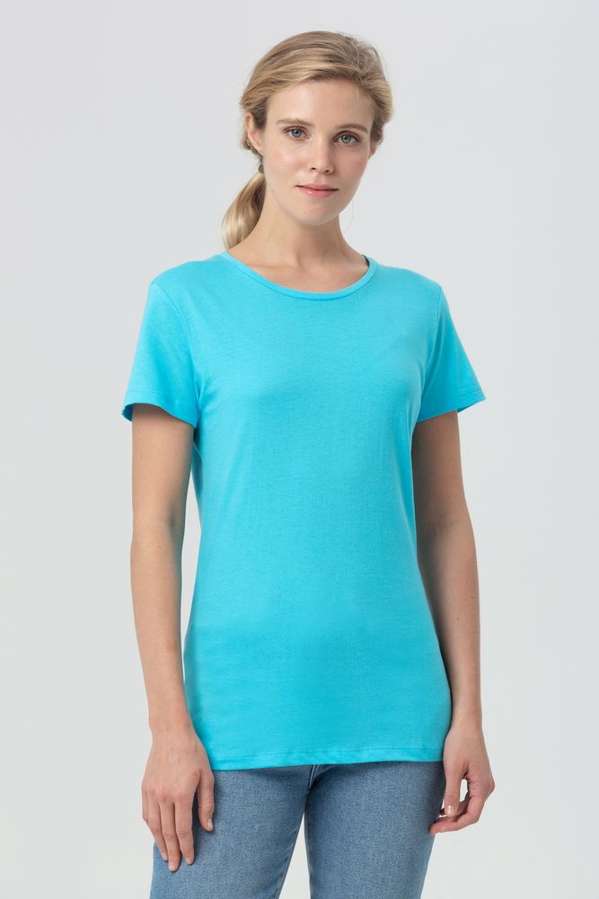 Футболка женская Miss 150, бирюзовая / Миниатюра WWW (1000)