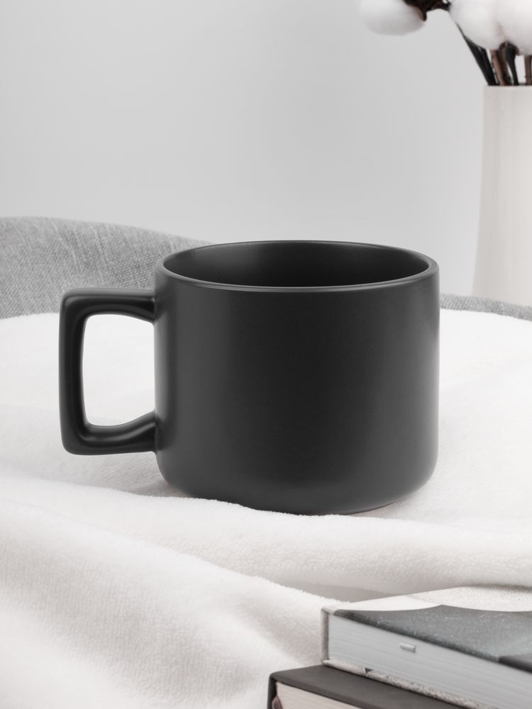 Чашка Jumbo в коробке матовая, темно-серая / Миниатюра имиджевого (1000)