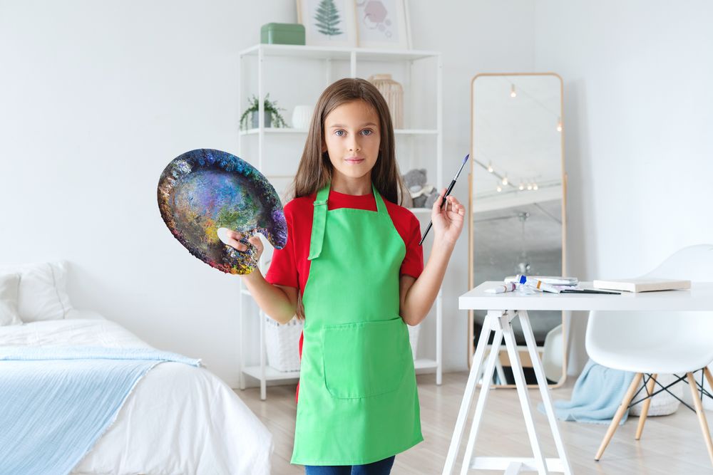 Фартук детский Natty Kids, голубой / Миниатюра WWW (1000)