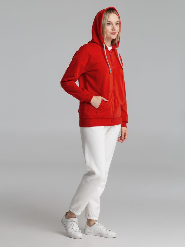 Толстовка на молнии с капюшоном Unit Siverga, красная / Миниатюра WWW (1000)