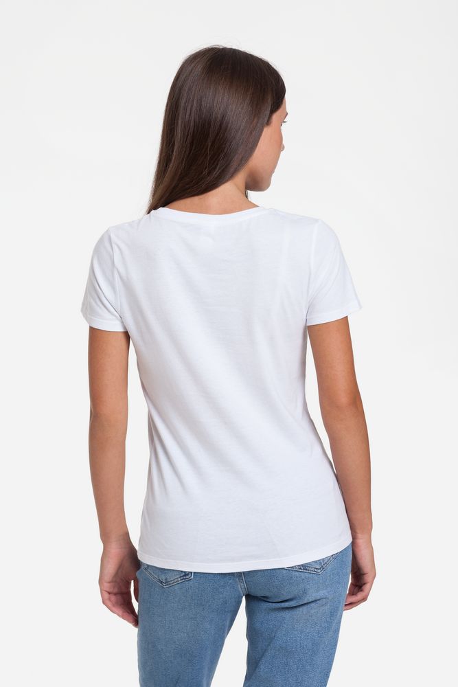 Футболка женская «Смотри вглубь», белая / Миниатюра WWW (1000)