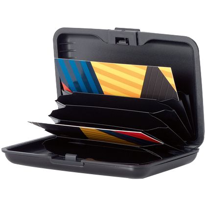 Футляр для визиток и пластиковых карт Cardi, серебристый / Миниатюра WWW (1000)