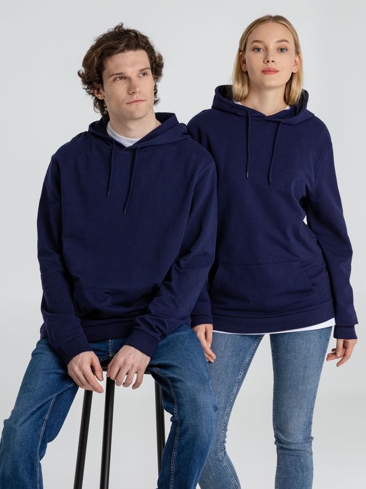 Толстовка с капюшоном унисекс Hoodie, темно-синяя / Миниатюра WWW (1000)