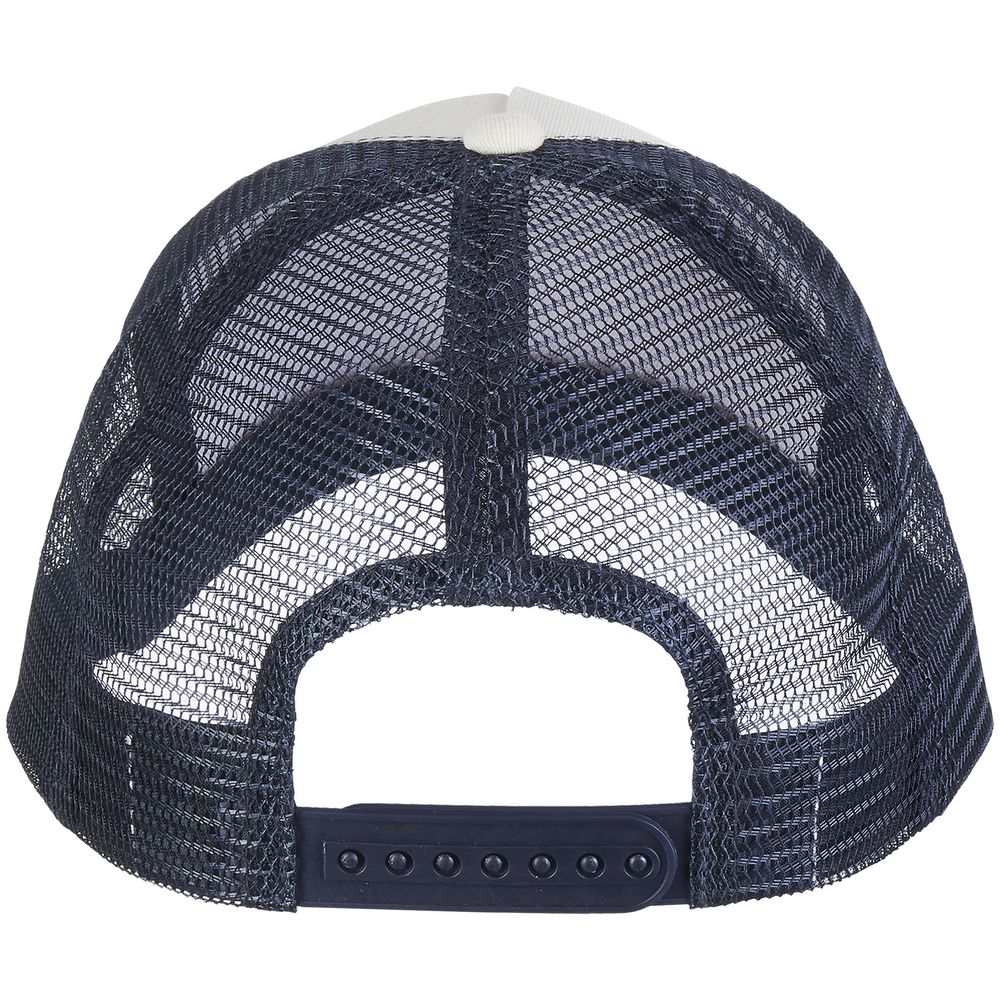 Бейсболка Blink, молочно-белая с синим (деним) / Миниатюра WWW (1000)