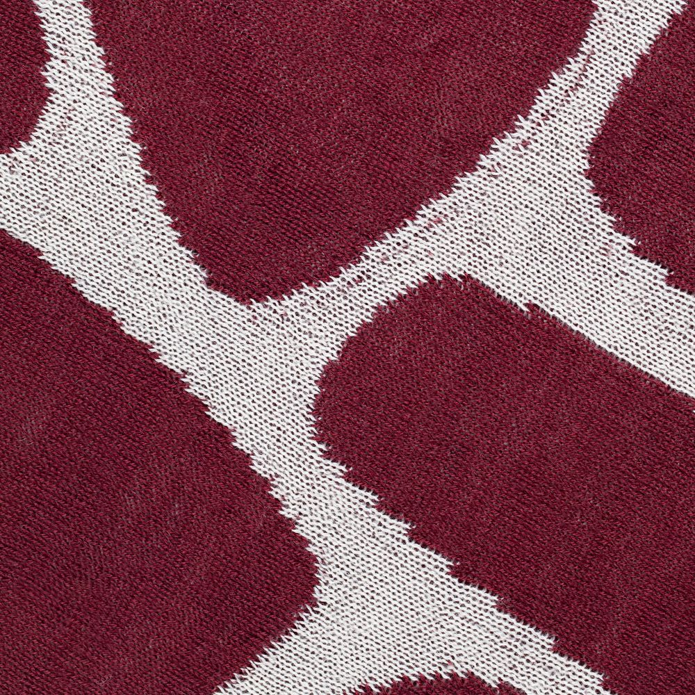 Плед Giraffe, бежевый с бордовым / Миниатюра WWW (1000)