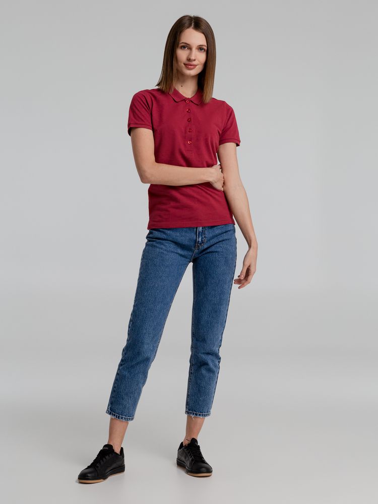 Рубашка поло женская Neptune, вишнево-красная / Миниатюра WWW (1000)