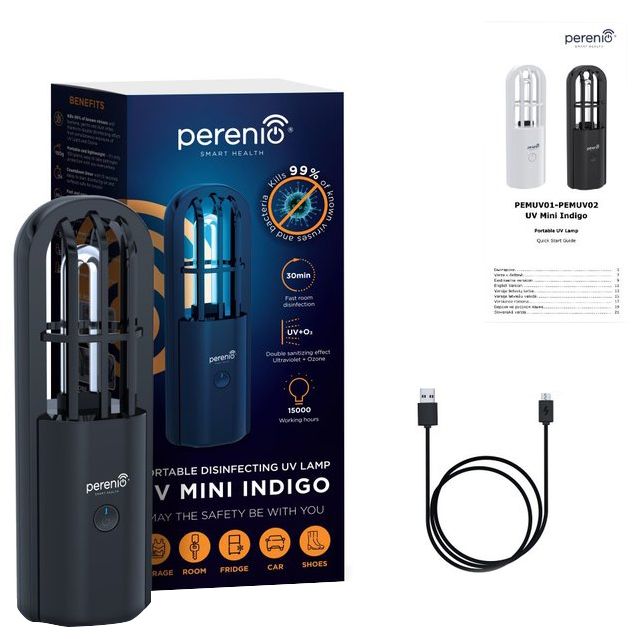 Портативная УФ-лампа UV Mini Indigo, черная / Миниатюра WWW (1000)