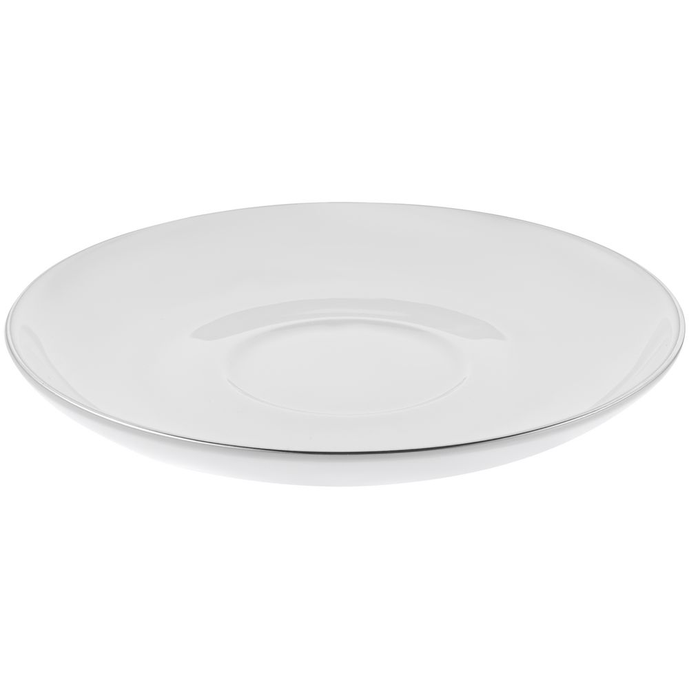 Кофейная пара Mansion Select, белая с серебристой отводкой / Миниатюра WWW (1000)