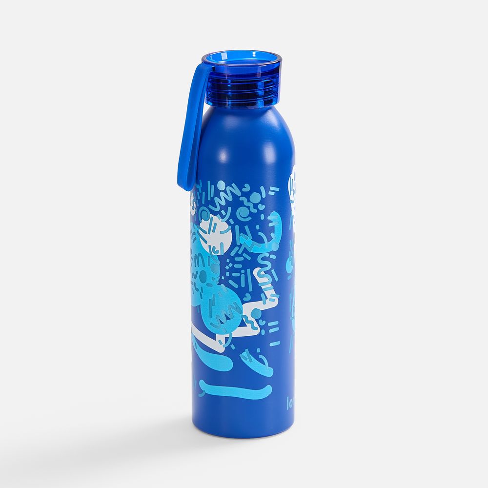 Бутылка для воды Brooke, матовая синяя / Миниатюра нанесения (1000)