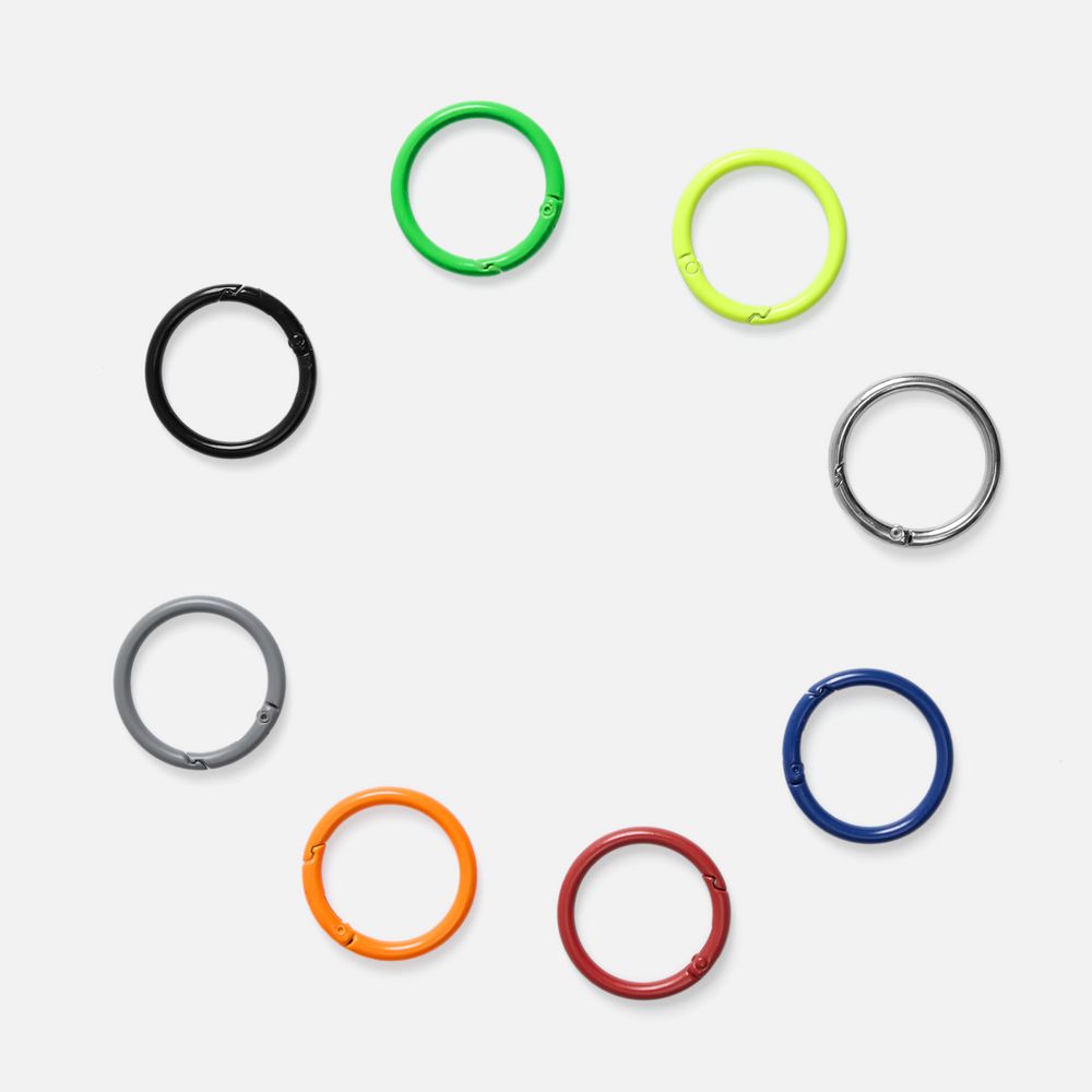 Карабин-кольцо Claus, L, черный / Миниатюра WWW (1000)