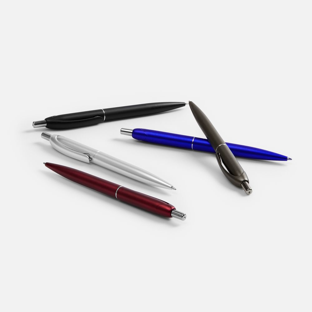 Ручка шариковая Bright Spark, красный металлик / Миниатюра WWW (1000)