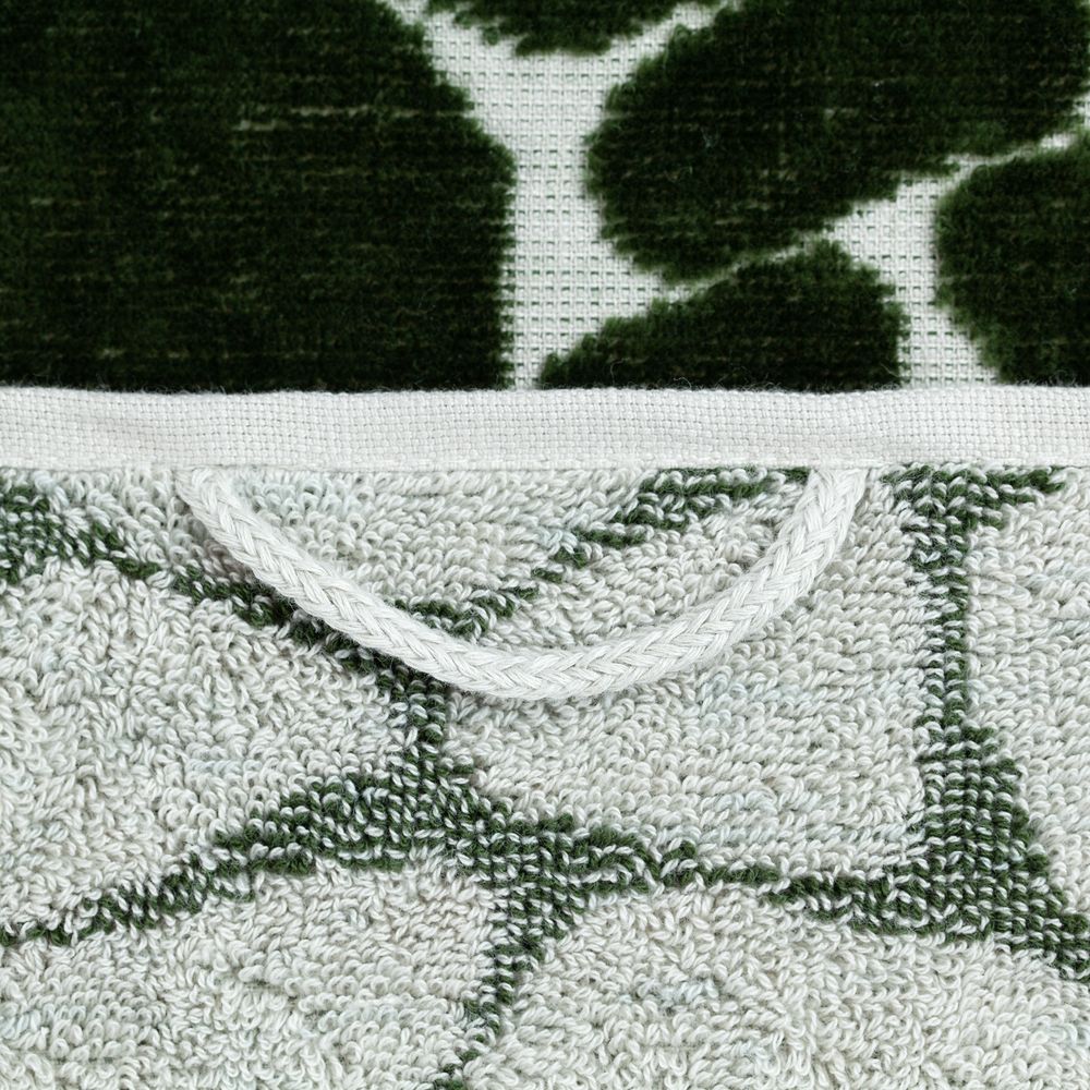 Полотенце Giraffe, малое, бежевое с зеленым / Миниатюра WWW (1000)