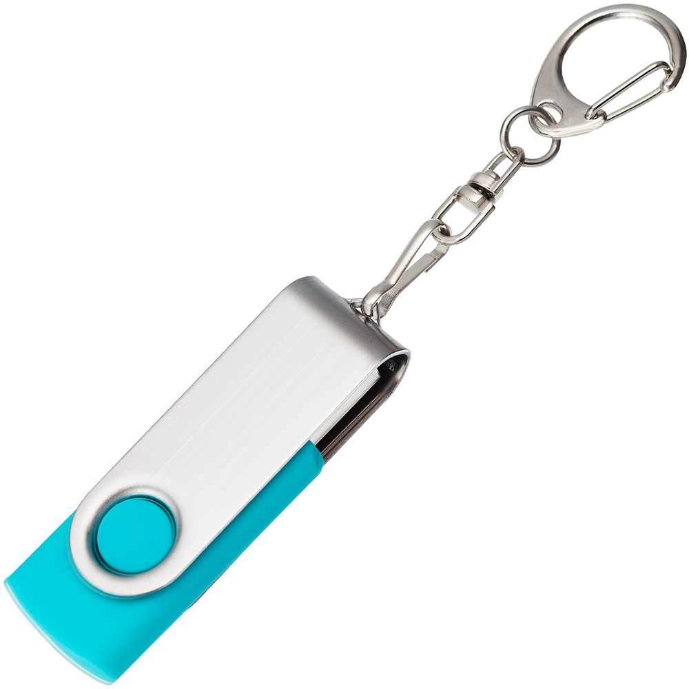 Флешка Twist, бирюзовая, 8 Гб / Миниатюра WWW (1000)