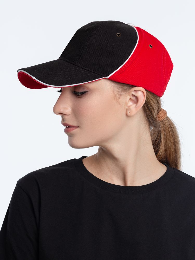 Бейсболка Unit Smart, черная с синим / Миниатюра WWW (1000)