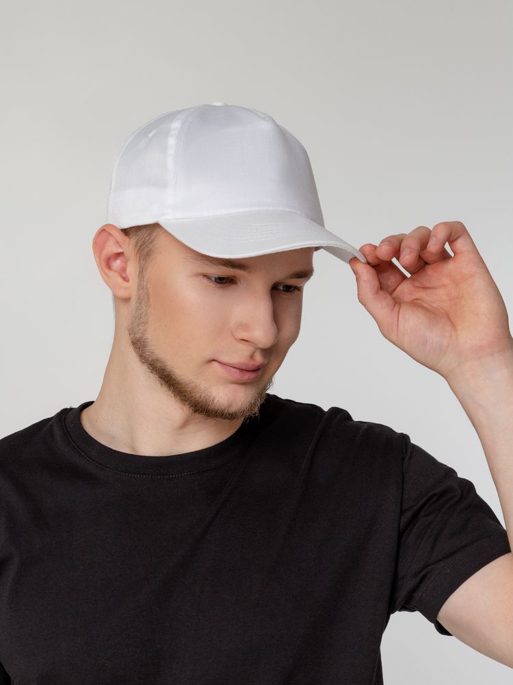 Бейсболка Unit First, белая / Миниатюра WWW (1000)