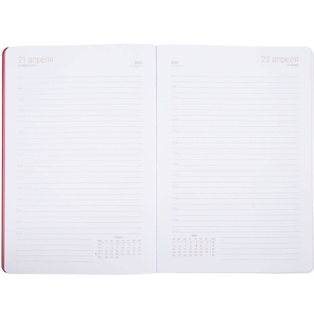 Ежедневник Flexpen Color, датированный, красный / Миниатюра WWW (1000)