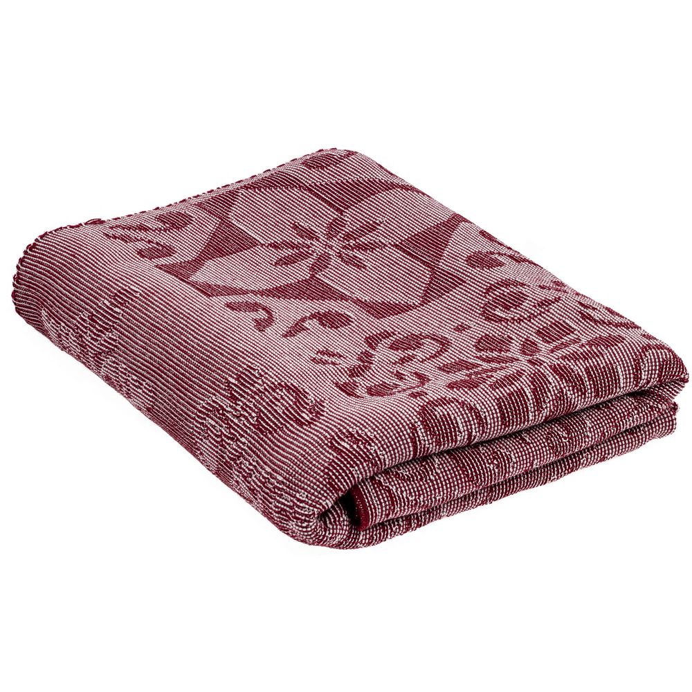 Плед Ornamental, бордовый / Миниатюра WWW (1000)