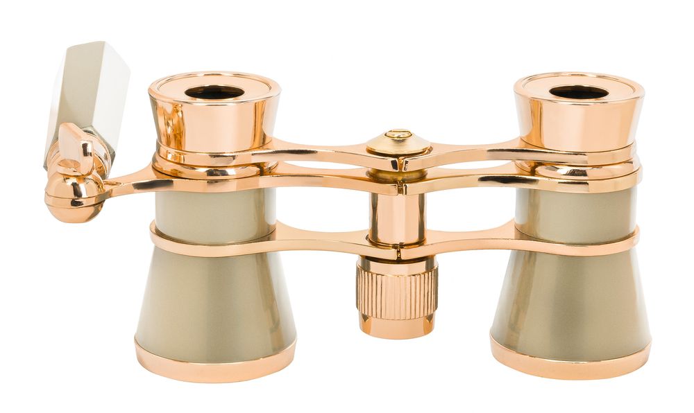 Театральный бинокль-лорнет Broadway 325E, золотистый / Миниатюра WWW (1000)