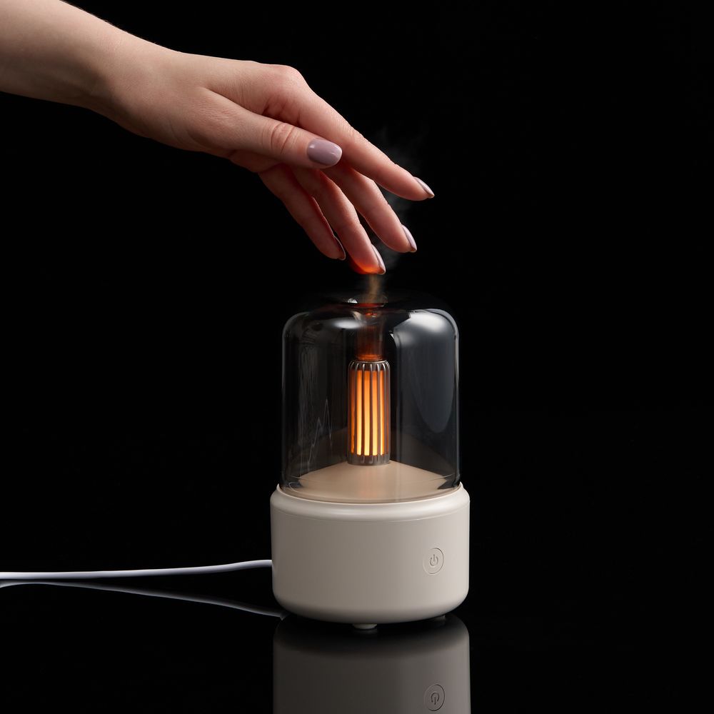 Увлажнитель-ароматизатор с подсветкой mistFlicker, молочно-белый / Миниатюра WWW (1000)