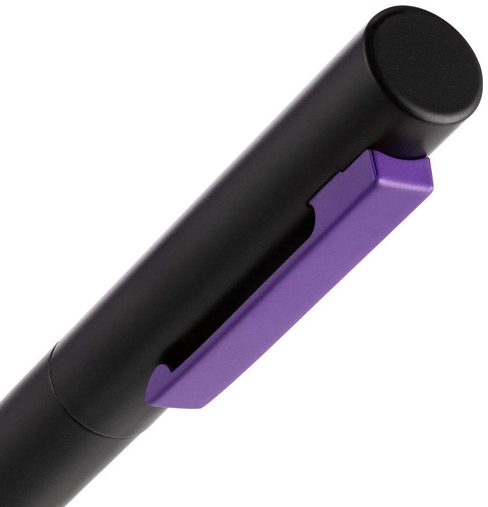 Ручка шариковая Inkolor, черная с фиолетовым / Миниатюра WWW (1000)