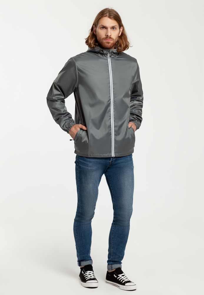 Ветровка мужская Fastplant серая / Миниатюра WWW (1000)